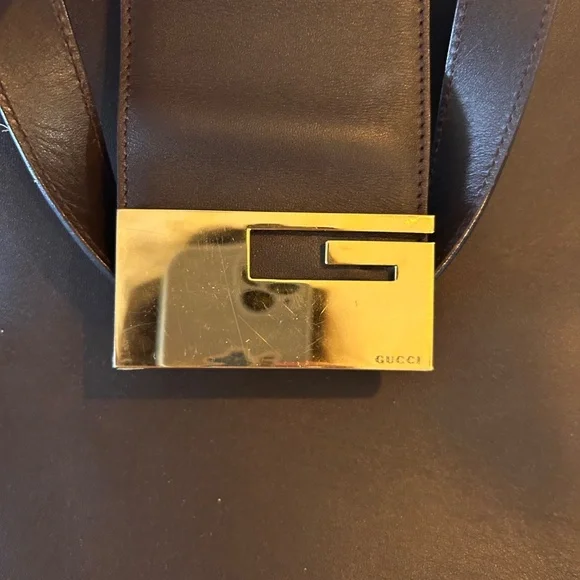 Gucci Vintage Brown Leather Tote Bag - Picture 5 of 8